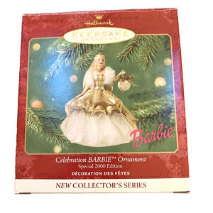 Hallmark Keepsake Celebration Barbie Special Edition Christmas Ornament NIB 2000